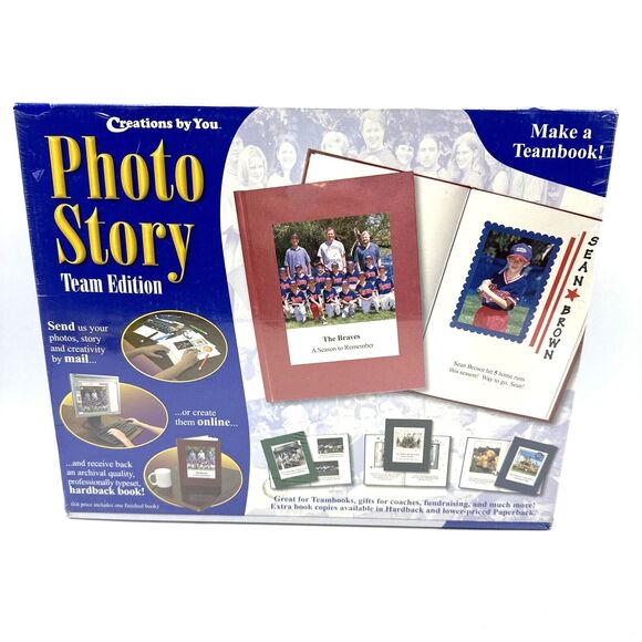 Photo Story Publish Your Memories Book 8.5” x 11" Team Edition Creations by You - Picture 1 of 7